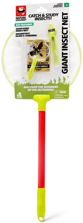Putukauurija komplekt Lanard Nature Explorer Giant Insect Net, 23 cm x 23 cm, punane v./roheline v.