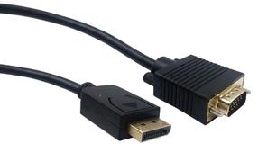 Laidas Gembird DisplayPort - VGA Displayport 20 pin male, VGA 15 pin male, 1.8 m, juoda