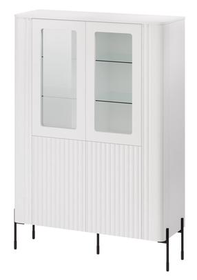 Vitrina Cama Meble Vera 110, balta sp., 40 cm x 110 cm x 160 cm