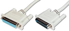 Провод Assmann DSUB/DSUB DSUB 9-pin, DSUB 9-pin, 10 м, светло-коричневый цв.