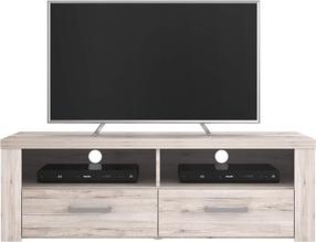 TV staliukas Forte Portland, ąžuolo sp., 52 cm x 126.9 cm x 41 cm