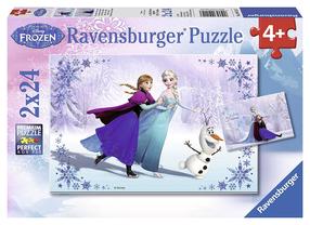 Puzle 2in1 Ravensburger Frozen Sisters forever 091157, 26 cm x 18 cm, 48 gab., daudzkrāsaina