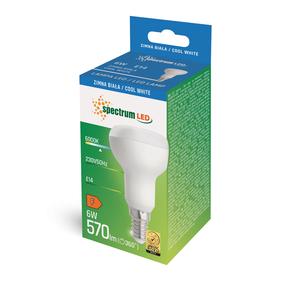 Spuldze Spectrum LED, R50, 6000 °K, E14, 6 W, 485 lm