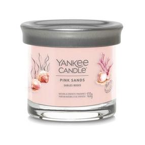 Žvakė, aromatinė Yankee Candle Signature Small Pink Sands, 20 - 30 h, 122 g, rožinė sp.