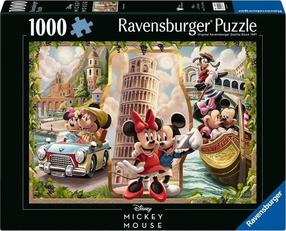 Puzle Ravensburger Disney Classics Vacation Mickey And Minnie, 50 cm x 70 cm, 1000 gab., daudzkrāsaina