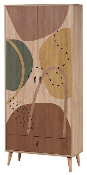 Spinta Kalune Design City Form, įvairių spalvų, 45 cm x 80 cm x 190 cm