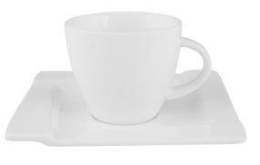 Kafijas / tējas servīze Ambition Kubiko, 0.220 l, porcelāna, balta krās., 29 gab.