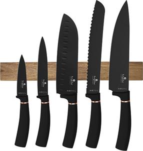 Virtuvinių peilių komplektas, su magnetine pakaba Berlinger Haus Black Rose BH-2884, 6 vnt.