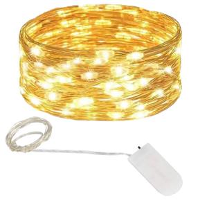 Lempučių girlianda, 1.2 m, šiltai balta sp., 10 LED