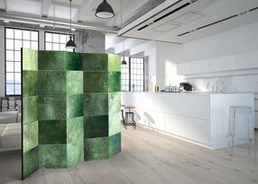 Fototapetas Artgeist Green Puzzle II Paravent129, 172 cm x 225 cm