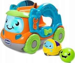 Lavinimo žaislas, automobilis Chicco Turbo Ball Rolling Truck, 13 cm, įvairių spalvų