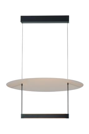Šviestuvas lubų Domoletti Kara 2024167L-WH, LED, 4000 °K, 0 x 30 W, juoda sp. / juoda sp.