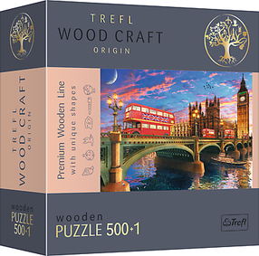 Medinė dėlionė Trefl Big Ben London 20155T, 375 cm x 254 cm, 500 vnt., įvairių spalvų