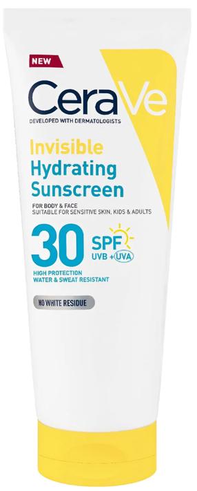 Losjonas įdegio priežiūrai kūnui/veidui Cerave Invisible Hydra SPF30, 75 ml