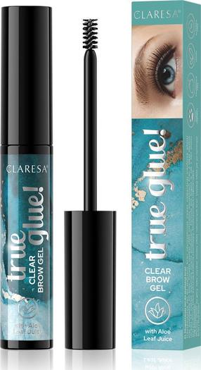 Uzacu gēls Claresa True Glue!, caurspīdīga krās. 01