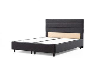 Lova viengulė Kalune Design Motya, 90 x 190 cm, antracito sp., be čiužinio, su grotelėmis