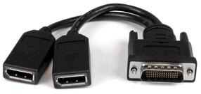 Adapteris StarTech DMS-59 - 2 x DisplayPort DMSDPDP1 DMS-59 female, 2 x DisplayPort female, 0.2 m, melna krās.