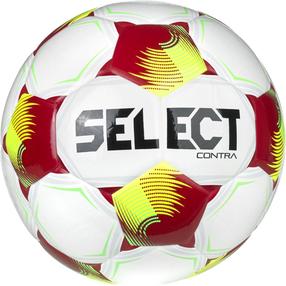 Футбольный мяч Select Contra v26, 4 размер, белый цв./красный цв./желтый цв.