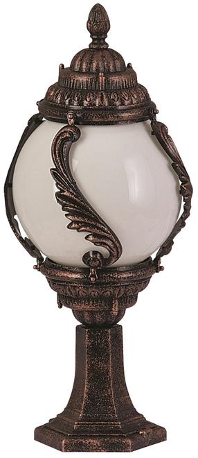 Pastatomas lauko šviestuvas Opviq BSU-68182-BKR-M1-K, 60W, E27, IP65, ruda sp., 30 cm x 65 cm