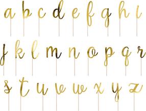 Dekorācija, komplekts Party Deco Alphabet, zelta krās., 53 gab.