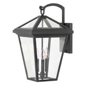 Sieninis lauko šviestuvas Quintiesse Alford, 40W, E14, IP44, juoda sp., 30.5 cm x 53.7 cm