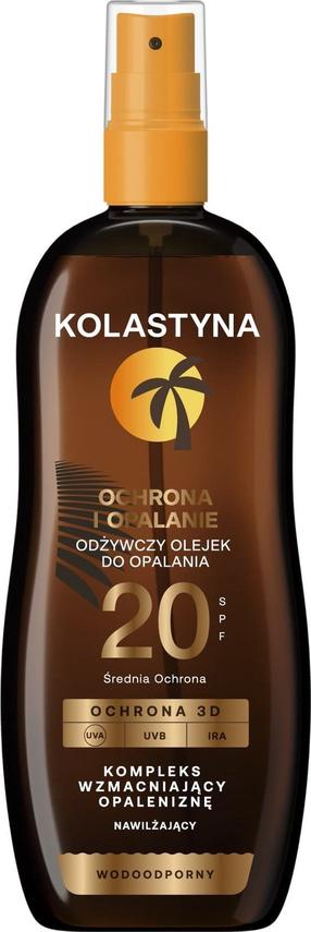 Isepruunistav õli keha jaoks Kolastyna Protection & Tanning SPF20, 150 ml