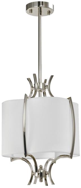 Светильник навесной CosmoLight Faro P01039NI-WH, E14, 1 x 40 Вт, белый цв. / никелевый цв.