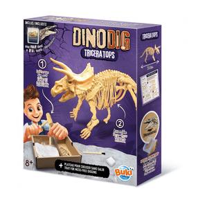 Kasinėjimo rinkinys Buki France Dino Dig Triceratops, ruda sp.