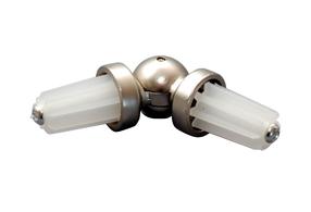 Karnizo sujungimas Domoletti x 19 mm, Ø 19 mm, sidabro sp.