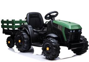 Bērnu elektriskais traktors BDM0925, zaļa krās.