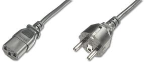 Juhe Assmann AK-440110-012-S Schuko, IEC C13, 1.2 m, must v.