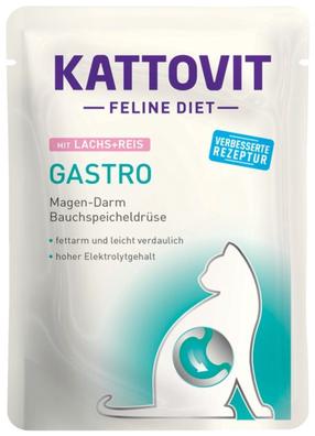 Mitrā kaķu barība Kattovit Feline Diet Salmon With Rice, 0.085 kg