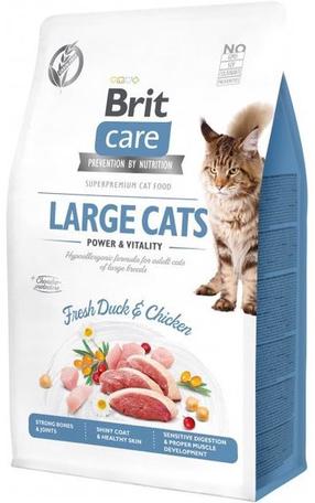 Sausas kačių maistas Brit Care Large Cats Power & Vitality, vištiena/antiena, 2 kg