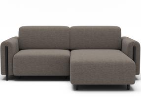 Modulinė sofa Acossta, ruda sp., kairinė, 154 x 244 cm x 95 cm
