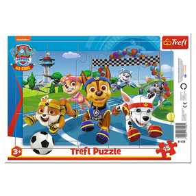 Dėlionė Trefl Paw Patrol Puzzle In Frame, 25.8 cm x 15.9 cm, 15 vnt.