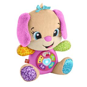 Rotaļu dzīvnieks suns Mattel Fisher Price Laugh & Learn Smart Stages Sis, angļu, rozā krās.