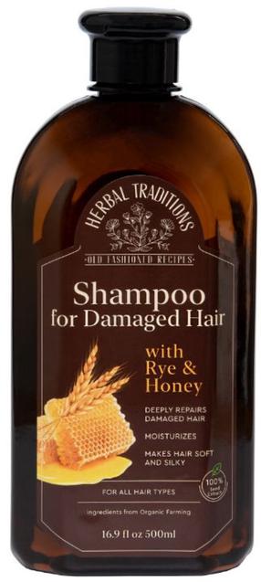 Šampoon Herbal Traditions For Damaged Hair With Rye & Honey, 500 ml