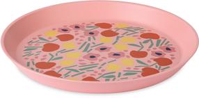Väike taldrik Koziol Nora, 20.5 cm, plastik, roosa v./mitmevärviline