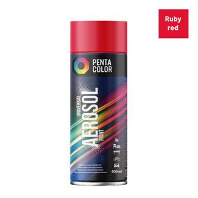 Aerozoliniai dažai Pentacolor Universal, paprastieji, rubino raudonumo (ral 3003) sp., 0.4 l