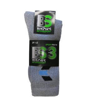 Спортивные носки Bisoks Sport 11011K, серый цв., 39-42, 3 шт.