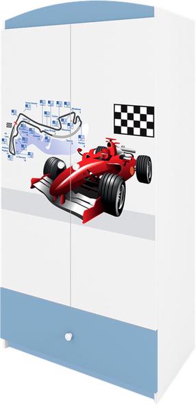 Vaikiška spinta Kocot Kids Babydreams Formula, mėlyna sp./balta sp., 90 cm x 52 cm x 175.5 cm