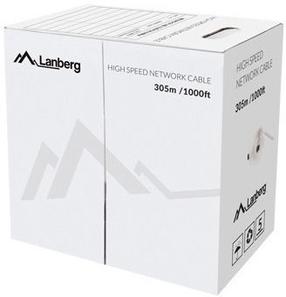 Провод Lanberg UTP Cat.5E CU, Nėra, 305 м, желтый цв.