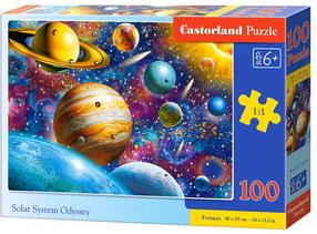 Dėlionė Castorland Solar System Odyssey B-111077, 40 cm x 29 cm, 100 vnt., įvairių spalvų