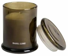 Svece, aromātiskā Homla Ester Basil Lime, 22 h, 140 g, zaļa krās.