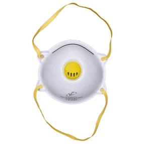 Respirators, ar vārstu VIC821V FFP2, balta krās.