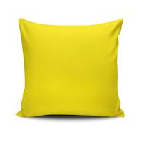 Dekoratyvinės pagalvėlės užvalkalas Mioli Decor TRKRLNT-15, balta sp./geltona sp., 43 cm x 43 cm