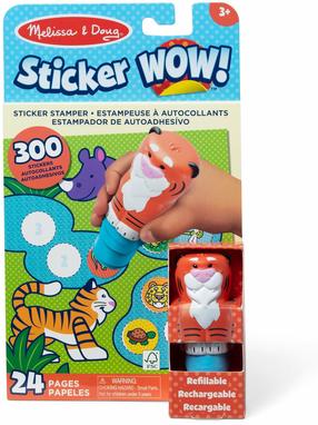 Lipdukai, rinkinys Melissa & Doug Sticker WOW! Tiger, įvairių spalvų