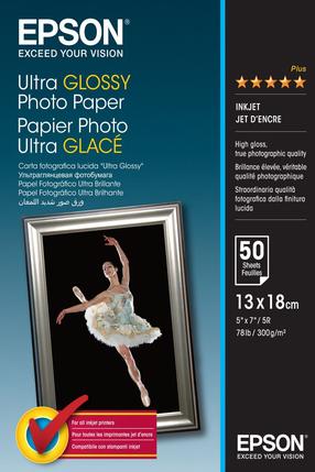 Fotopopierius Epson Ultra Glossy, 13x18 cm
