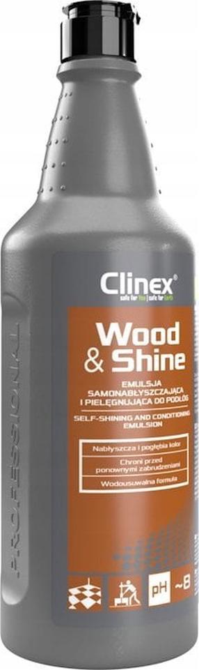 Grindų valymo skystis Clinex Wood and Shine, medinėms grindims, 1 l
