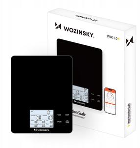 Elektroninės virtuvinės svarstyklės Wozinsky WIK-10, juoda sp.